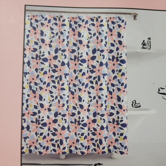 NWT Kate Spade Shower Curtain Forest Floral (72" x 72") 60% Cotton 40% Polyester - Picture 2 of 6